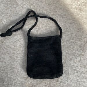 The Sak Crotchet Knit Black Purse